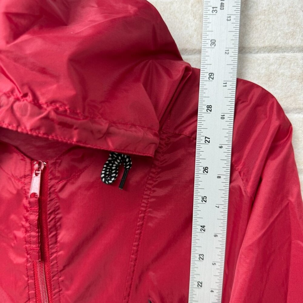Red Black Hooded Windbreaker 1/2 Zip South Carolina Palmetto Jacket Large - Picture 7 of 10